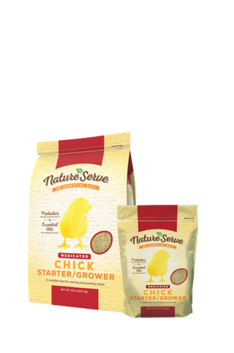NatureServe Medicated Chick Starter and Grower Feed
