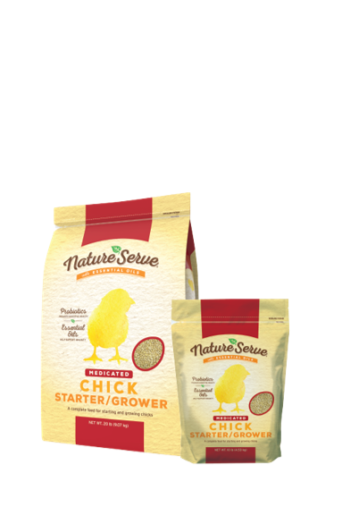 NatureServe Medicated Chick Starter and Grower Feed