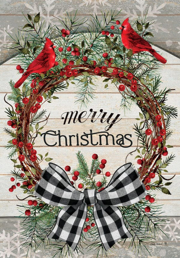 Custom Decor Berry Wreath-Flag