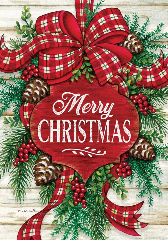 Custom Decor Mini Christmas Swag-Flag