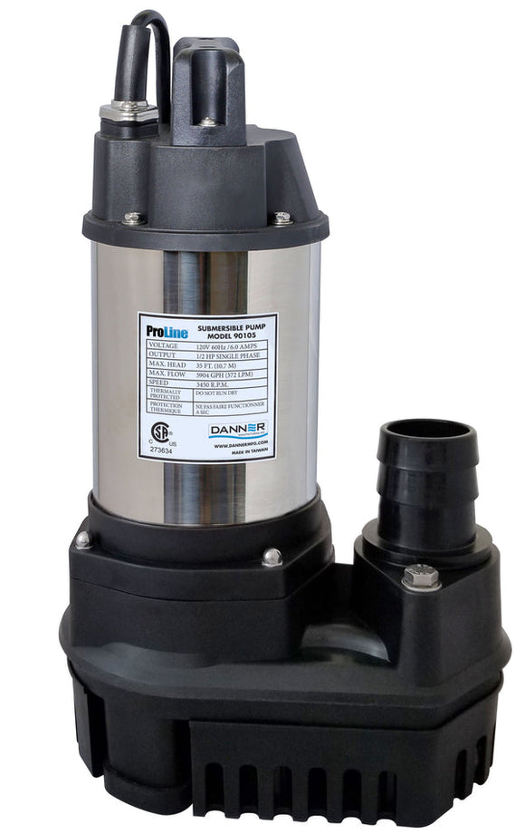 Proline High-flow Submersible Water Pumps 1/4 HP
